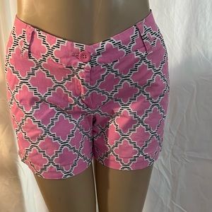 Crown and Ivy geometric patterned shorts.
